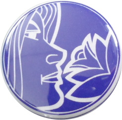 zodiak virgin badge blue